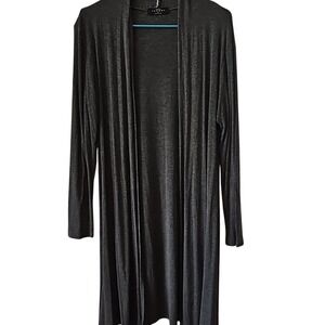 Made By Johnny Women's Gray Long Cardigan XL